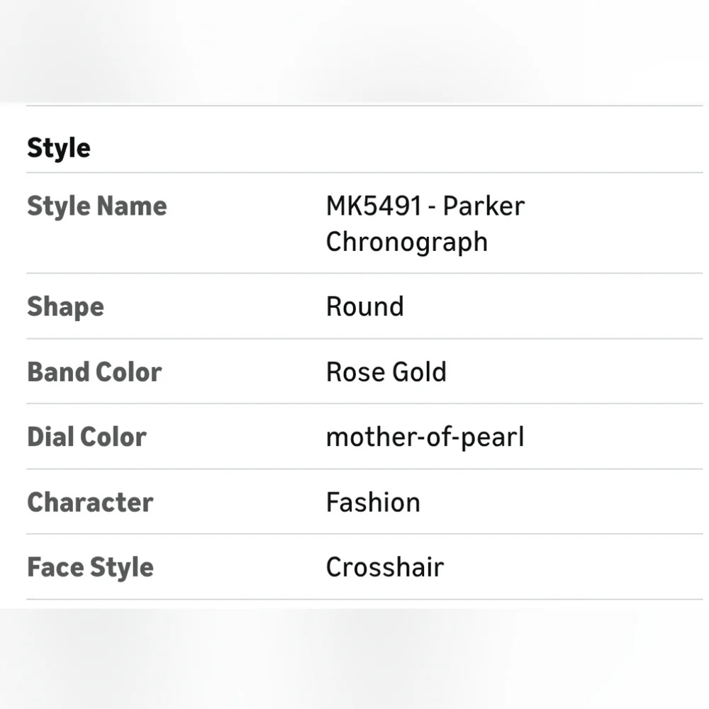 Michael Kors Parker‎ Women's Watch, Stainless Steel and Pavé Crystal MK 5491 - Picture 11 of 11